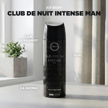 Xịt cơ thể hương nước hoa club de nuit intense - 200ml