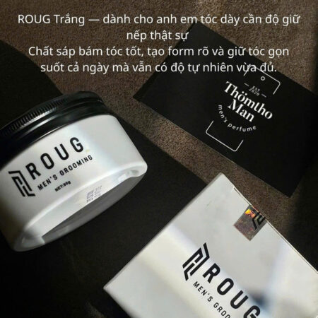 Sáp vuốt tóc Roug Matt Clay – Giữ nếp tự nhiên, không bóng, ver mới nhất