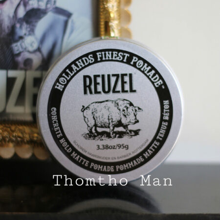 Sáp vuốt tóc Reuzel Concrete Hold Matte Pomade – Giữ nếp siêu cứng, không bóng