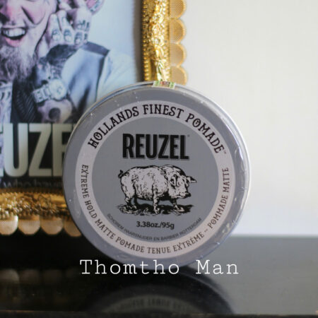 Sáp vuốt tóc Reuzel Extreme Hold Matte Pomade – Siêu cứng, hoàn thiện mờ