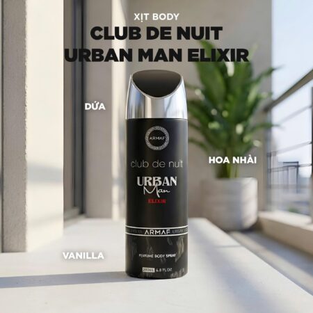 Xịt Body Armaf Urban – Hương Nhẹ Nhàng, Mát Mẻ 200ml