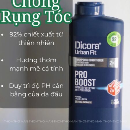 Dầu Gội Ngăn Rụng Tóc Dicora Urban Fit – Giảm Gãy Rụng, Kích Thích Mọc Tóc, Dưỡng Tóc Chắc Khỏe